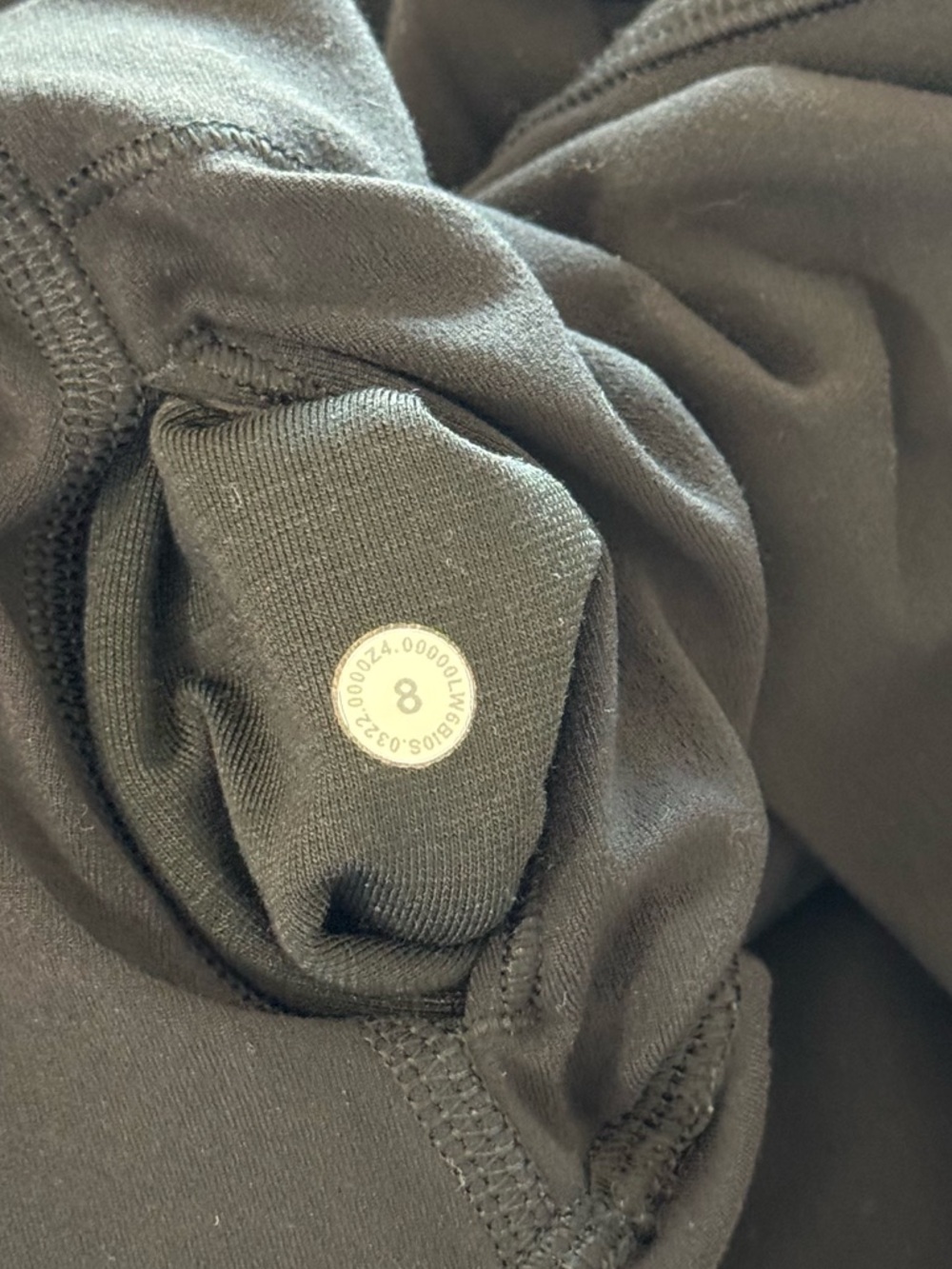 Lululemon Align Super High-Rise Crop 21" Black Capris Size 8 Activewear Pilates - Picture 7 of 7